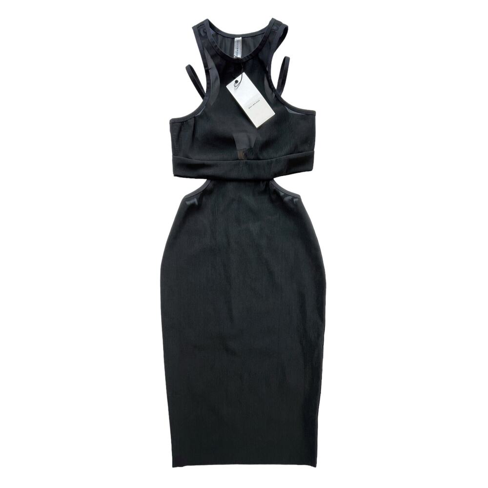 Bec & Bridge Kathy Mesh Body Dress in Black Size 2 NWT
